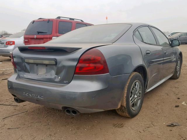 2G2WP542141361251 - 2004 PONTIAC GRAND PRIX GRAY photo 4