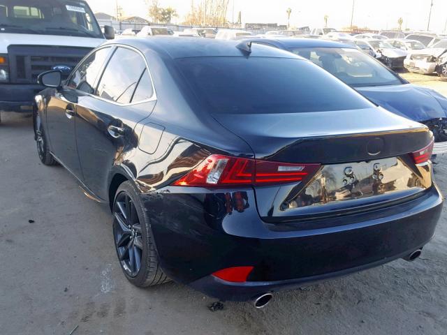 JTHBF1D29F5074164 - 2015 LEXUS IS 250 BLACK photo 3