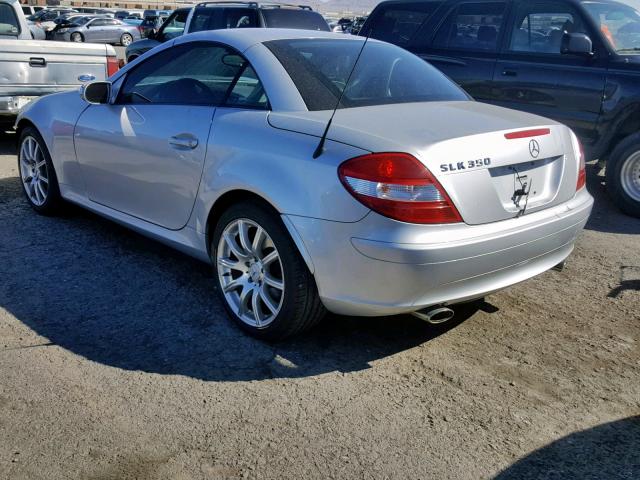 WDBWK56F65F045654 - 2005 MERCEDES-BENZ SLK 350 SILVER photo 3