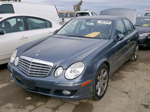 WDBUF56X27B021530 - 2007 MERCEDES-BENZ E 350 BLUE photo 2