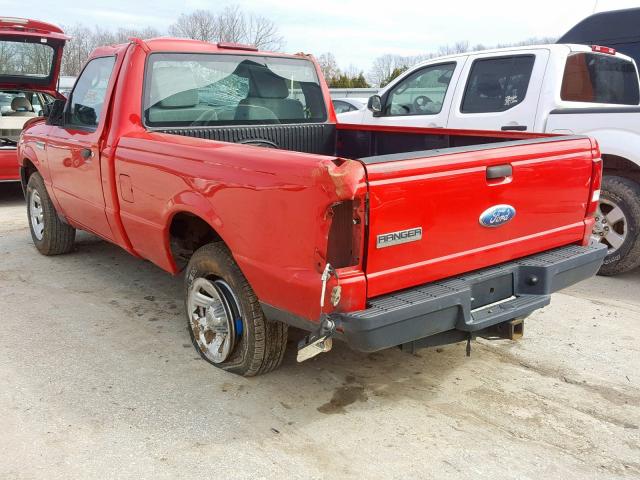 1FTKR1AD5APA12708 - 2010 FORD RANGER RED photo 3