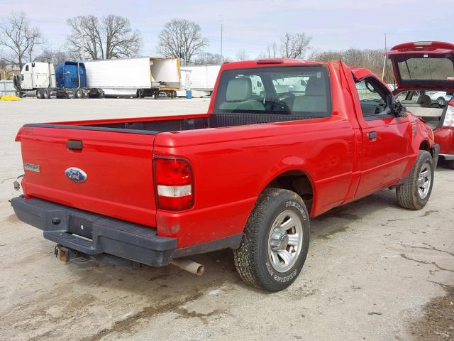 1FTKR1AD5APA12708 - 2010 FORD RANGER RED photo 4