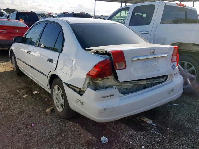 1HGEN26411L000636 - 2001 HONDA CIVIC GX WHITE photo 3