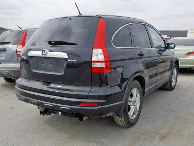 5J6RE3H74AL005420 - 2010 HONDA CR-V EXL BLACK photo 4