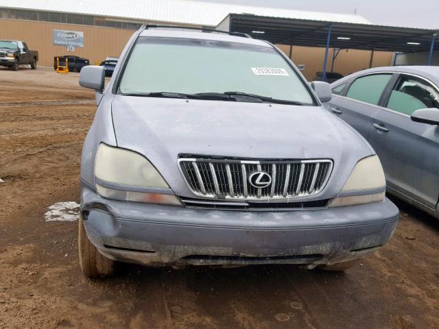 JTJHF10U720269154 - 2002 LEXUS RX 300 SILVER photo 9