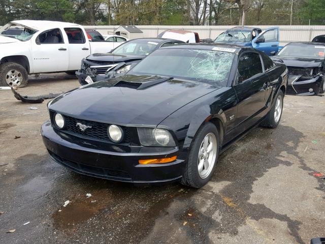 1ZVHT82H885195451 - 2008 FORD MUSTANG GT BLACK photo 2