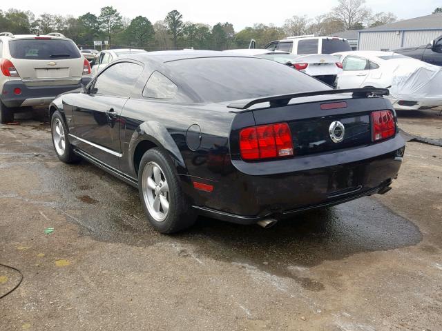 1ZVHT82H885195451 - 2008 FORD MUSTANG GT BLACK photo 3