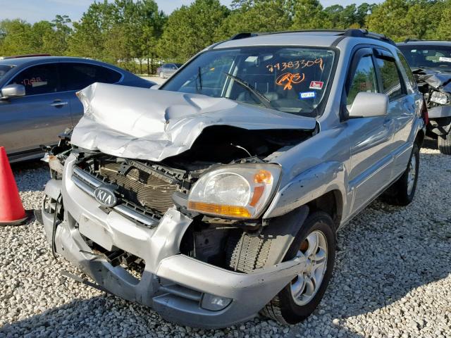 KNDJF723087506773 - 2008 KIA SPORTAGE E SILVER photo 2