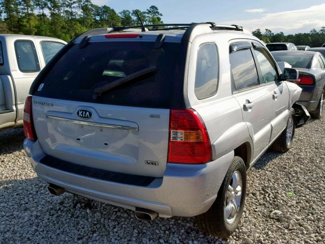 KNDJF723087506773 - 2008 KIA SPORTAGE E SILVER photo 4