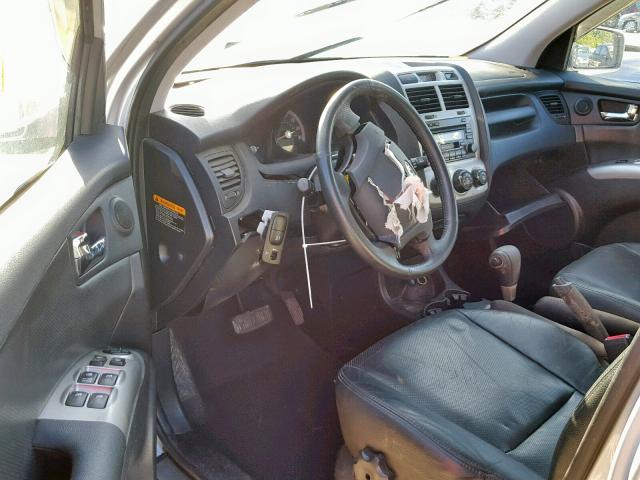 KNDJF723087506773 - 2008 KIA SPORTAGE E SILVER photo 9