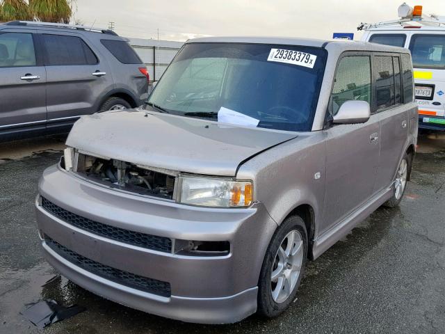 JTLKT334054012864 - 2005 TOYOTA SCION XB SILVER photo 2
