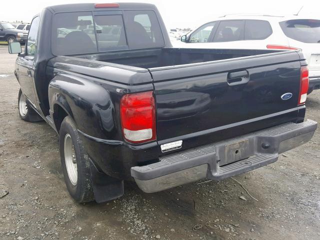 1FTYR10C7YTA17042 - 2000 FORD RANGER BLACK photo 3