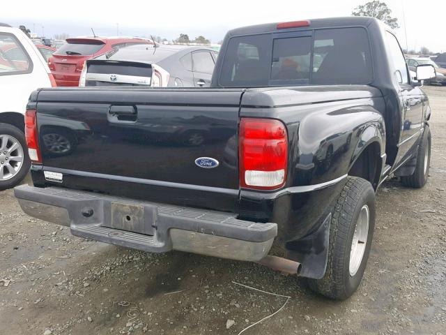 1FTYR10C7YTA17042 - 2000 FORD RANGER BLACK photo 4