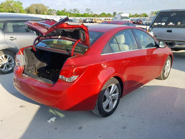 1G1P75SZ6E7167635 - 2014 CHEVROLET CRUZE RED photo 4