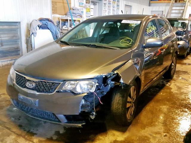 KNAFU5A26D5687972 - 2013 KIA FORTE EX BLACK photo 2