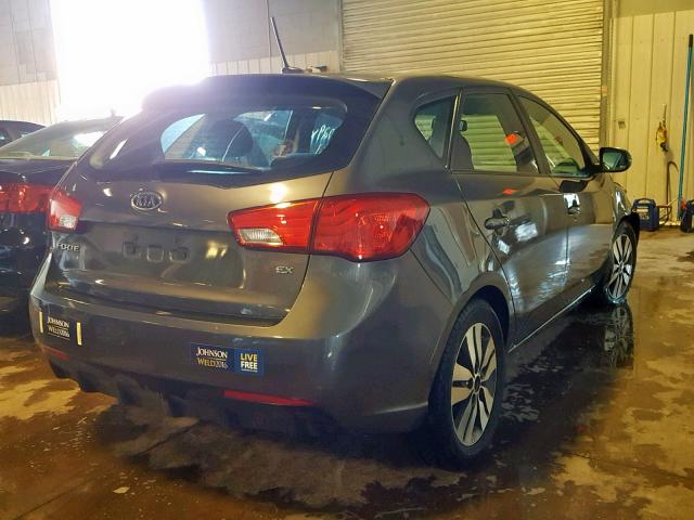 KNAFU5A26D5687972 - 2013 KIA FORTE EX BLACK photo 4