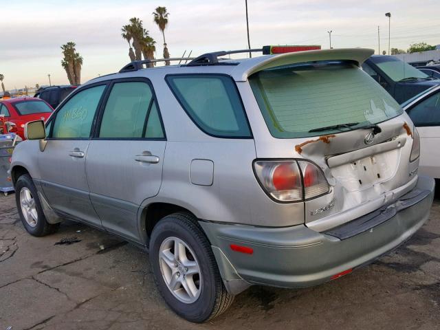 JTJGF10U910090222 - 2001 LEXUS RX 300 SILVER photo 3