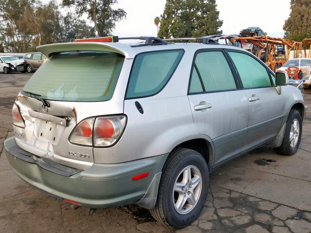 JTJGF10U910090222 - 2001 LEXUS RX 300 SILVER photo 4