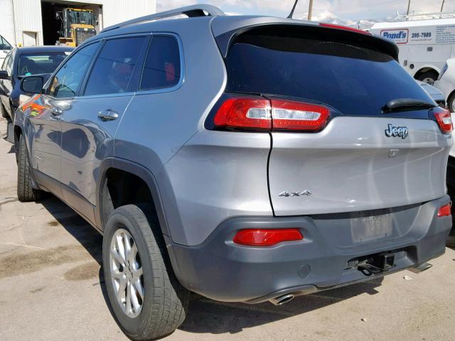 1C4PJMCS1EW315703 - 2014 JEEP CHEROKEE L SILVER photo 3