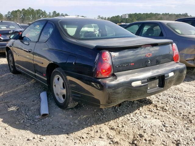 2G1WX12K6Y9285436 - 2000 CHEVROLET MONTE CARL BLACK photo 3