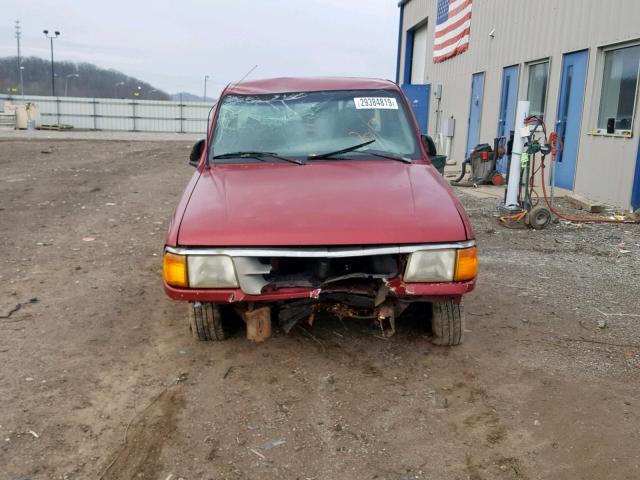 1FTCR10A2TUD34870 - 1996 FORD RANGER BURGUNDY photo 9