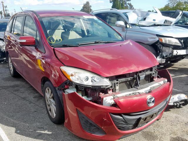 JM1CW2BL4D0151573 - 2013 MAZDA 5 RED photo 1