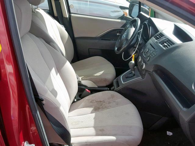 JM1CW2BL4D0151573 - 2013 MAZDA 5 RED photo 5