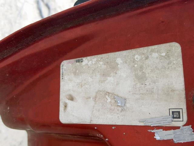 1G3AL54N9N6331498 - 1992 OLDSMOBILE CUTLASS CI RED photo 10