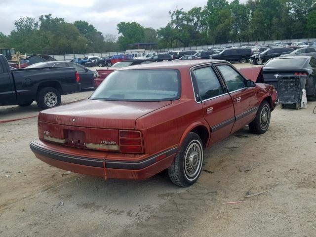 1G3AL54N9N6331498 - 1992 OLDSMOBILE CUTLASS CI RED photo 4