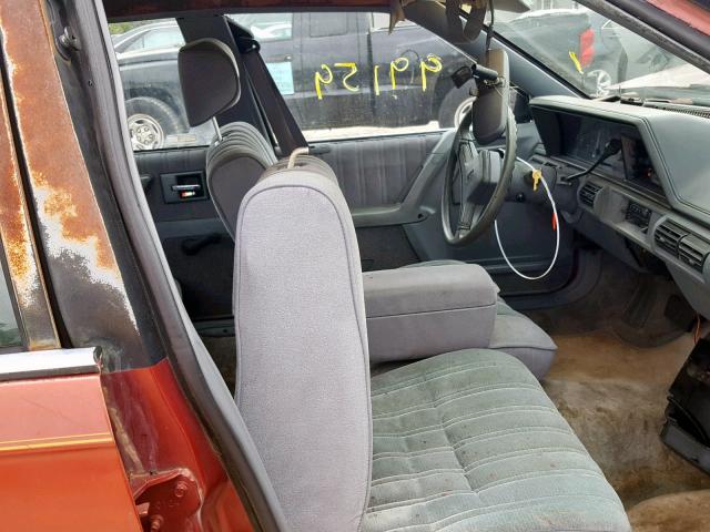 1G3AL54N9N6331498 - 1992 OLDSMOBILE CUTLASS CI RED photo 5