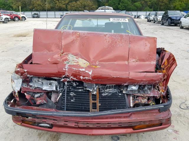 1G3AL54N9N6331498 - 1992 OLDSMOBILE CUTLASS CI RED photo 7