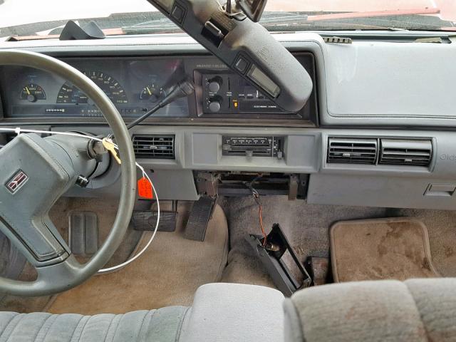 1G3AL54N9N6331498 - 1992 OLDSMOBILE CUTLASS CI RED photo 9