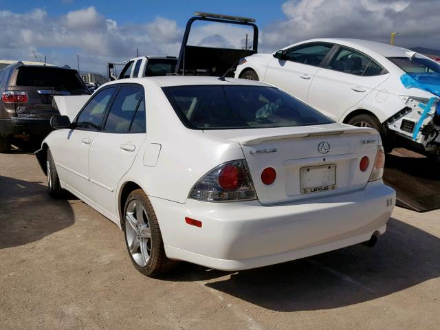 JTHBD192950097406 - 2005 LEXUS IS 300 WHITE photo 3