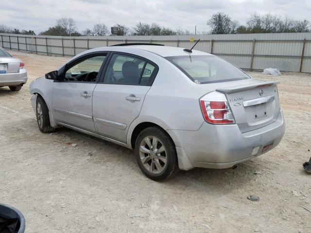 3N1AB6AP8CL695075 - 2012 NISSAN SENTRA 2.0 SILVER photo 3