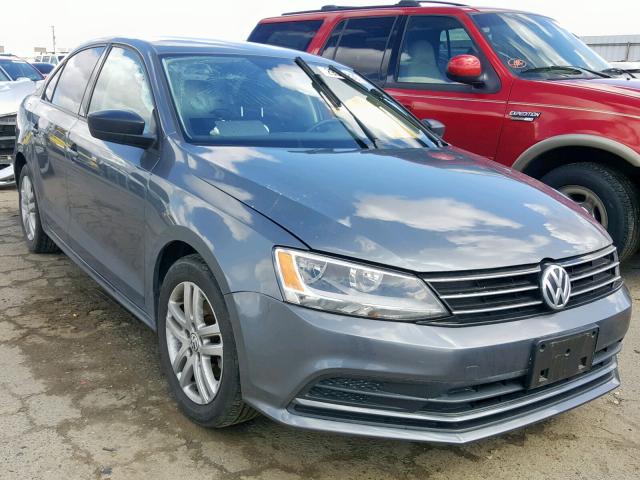 3VW2K7AJ8FM231007 - 2015 VOLKSWAGEN JETTA BASE CHARCOAL photo 1