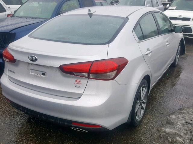 3KPFN4A80HE004950 - 2017 KIA FORTE EX SILVER photo 4