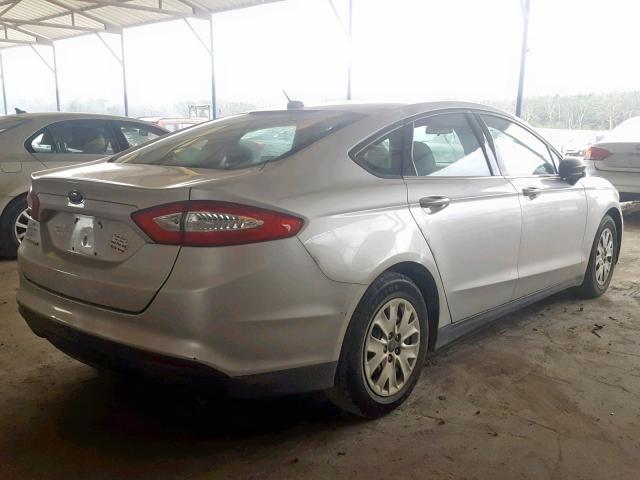 3FA6P0G70DR188197 - 2013 FORD FUSION S SILVER photo 4