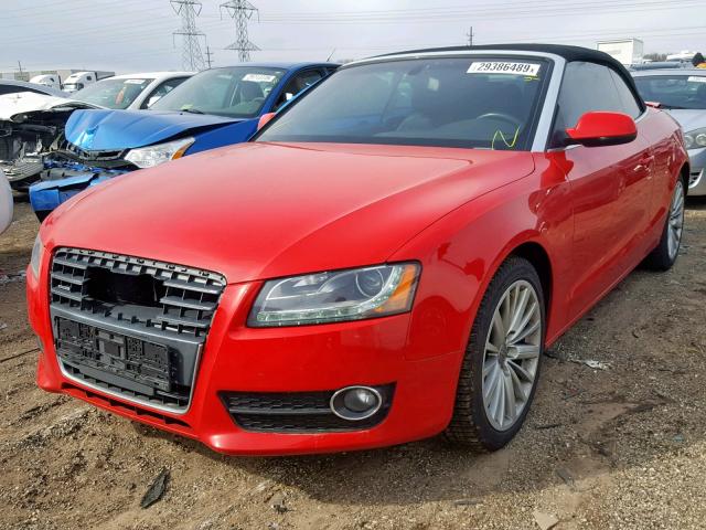 WAULFAFH6AN011455 - 2010 AUDI A5 PREMIUM RED photo 2