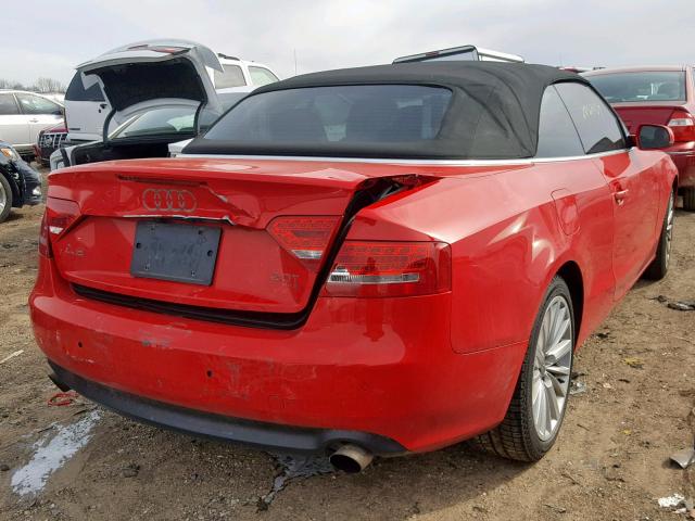 WAULFAFH6AN011455 - 2010 AUDI A5 PREMIUM RED photo 4