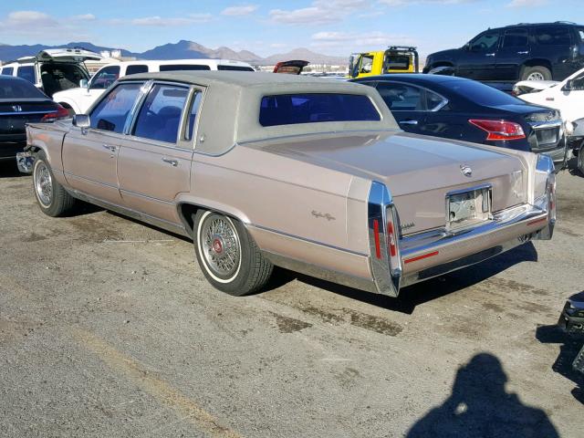 1G6DW5477NR701211 - 1992 CADILLAC BROUGHAM TAN photo 3