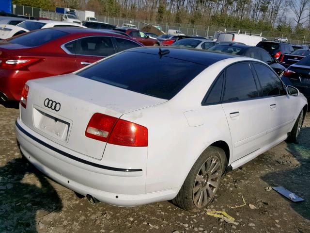 WAULL44E05N001531 - 2005 AUDI A8 4.2 QUA WHITE photo 4