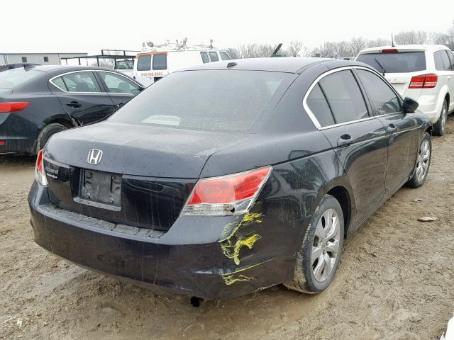 1HGCP268X8A164574 - 2008 HONDA ACCORD EXL BLACK photo 4