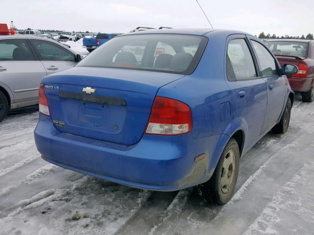 KL1TD56636B665974 - 2006 CHEVROLET AVEO BASE ლურჯი ფოტო 4
