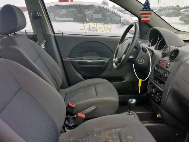 KL1TD56636B665974 - 2006 CHEVROLET AVEO BASE ლურჯი ფოტო 5