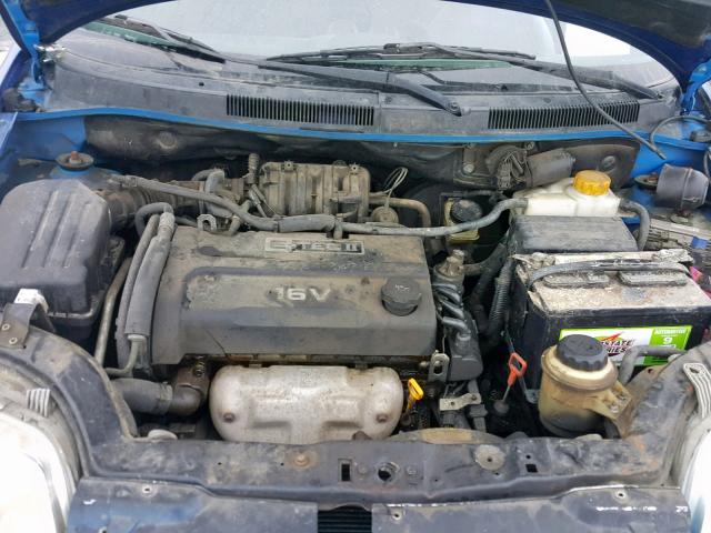 KL1TD56636B665974 - 2006 CHEVROLET AVEO BASE ლურჯი ფოტო 7