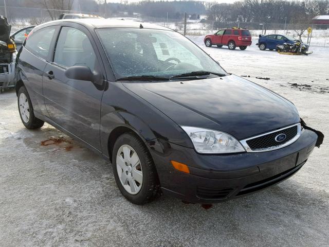 1FAHP31N57W331938 - 2007 FORD FOCUS ZX3 BLACK photo 1