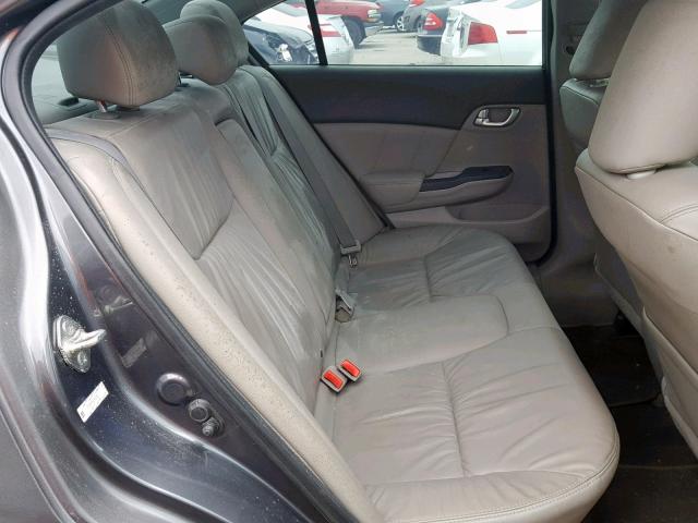 2HGFB2F94CH579503 - 2012 HONDA CIVIC EXL GRAY photo 6