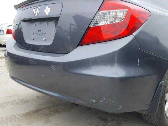 2HGFB2F94CH579503 - 2012 HONDA CIVIC EXL GRAY photo 9