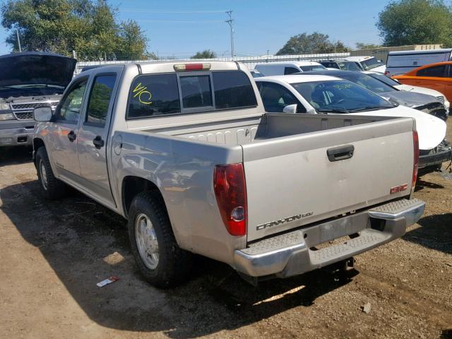 1GTCS136558108488 - 2005 GMC CANYON TAN photo 3