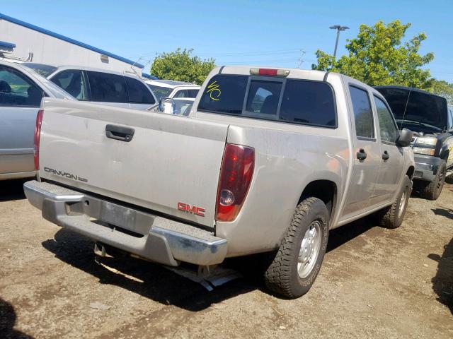 1GTCS136558108488 - 2005 GMC CANYON TAN photo 4